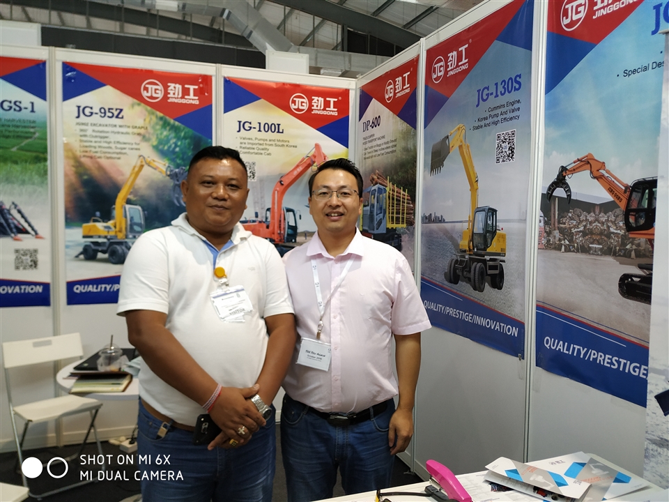 China JINGGONG Hydraulic machine manufacturer attends The Construction & Mings Fair in YCC Yangon Yanmar 2018